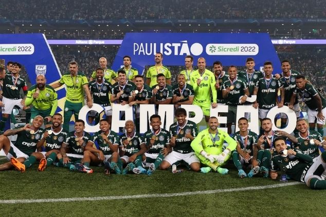 Campeão, Palmeiras domina a seleção do Paulistão 2022