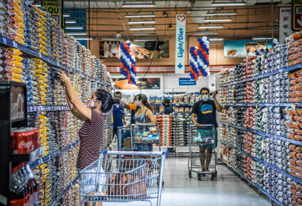 Consumo de bens ainda está abaixo do nível pré-pandemia