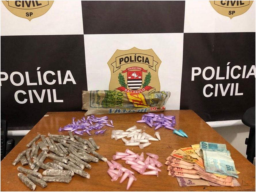 Dise prende rapaz de 19 anos por tráfico em Marília