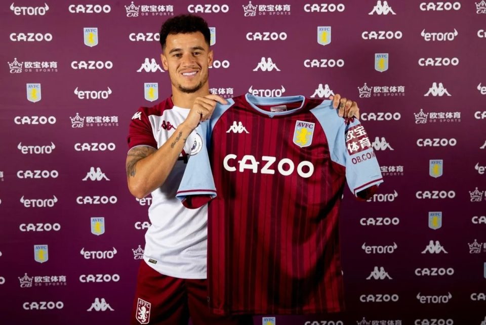 Philippe Coutinho é contratado pelo Aston Villa