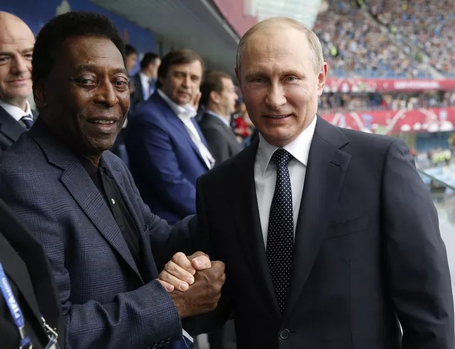 Pelé escreve carta a Putin e pede fim da guerra na Ucrânia