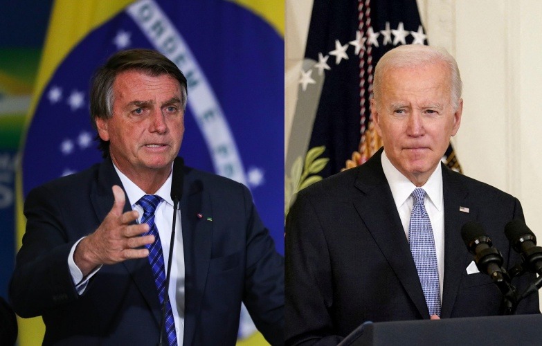 Após gelo diplomático, Bolsonaro e Biden se reunirão