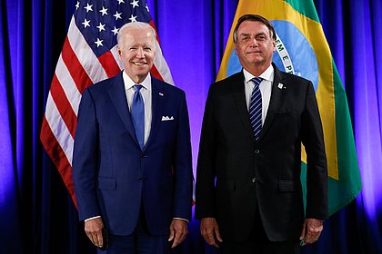 Bolsonaro nega ter pedido apoio a Biden para enfrentar Lula