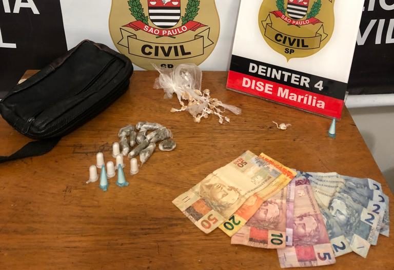 Dise detém menor com crack, cocaína e maconha