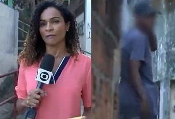 Repórter da Globo é ameaçada ao vivo por homem armado