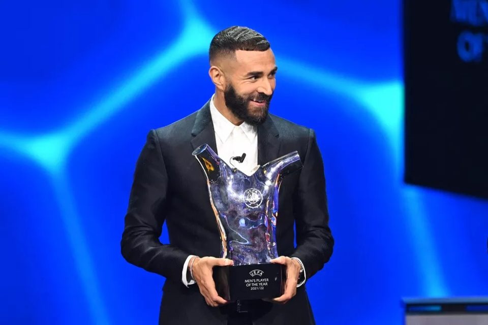 Benzema é eleito melhor jogador da Europa pela Uefa