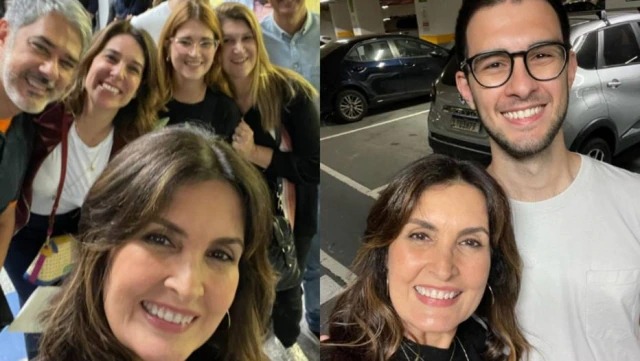 Bonner surge com Fátima Bernardes em foto