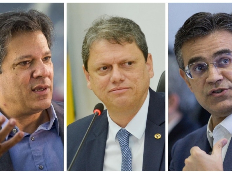 Pesquisa: Haddad tem 34%; Tarcísio e Garcia, 14% cada