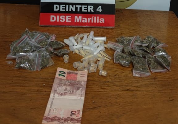 Dise prende rapaz de 18 anos com drogas na zona Norte