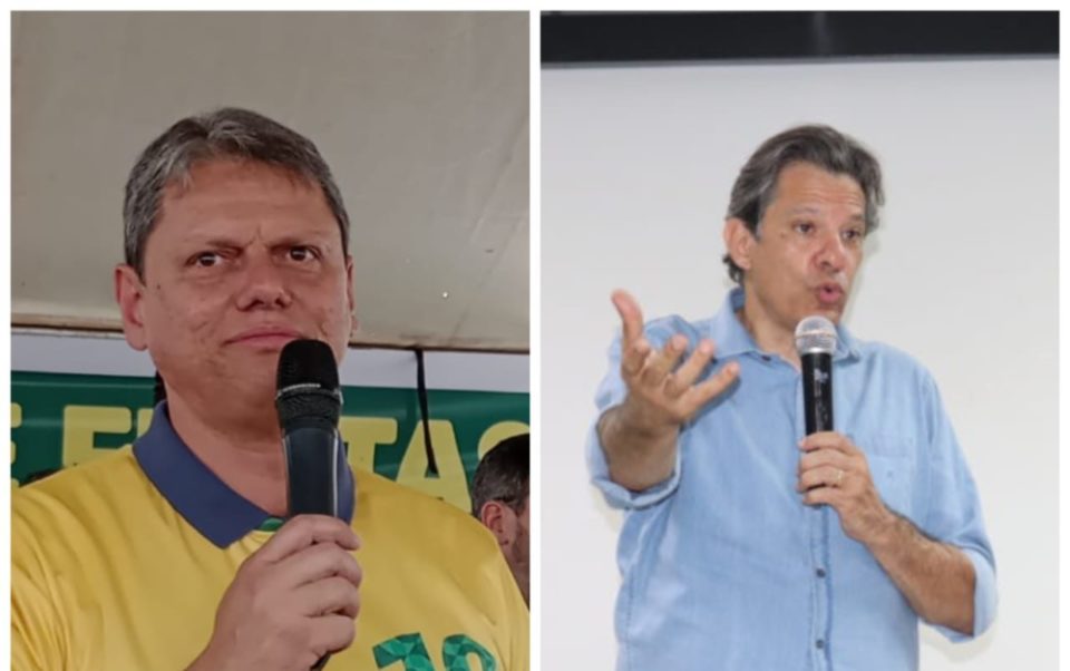 Estado de SP vai ter segundo turno entre Tarcísio e Haddad