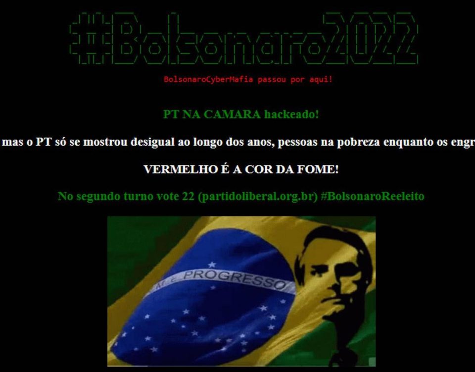 Hackers atacam sites petistas e pedem voto em Bolsonaro