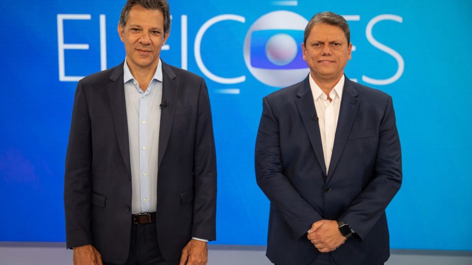 Tarcísio e Haddad nacionalizam debate na Globo no 2º turno