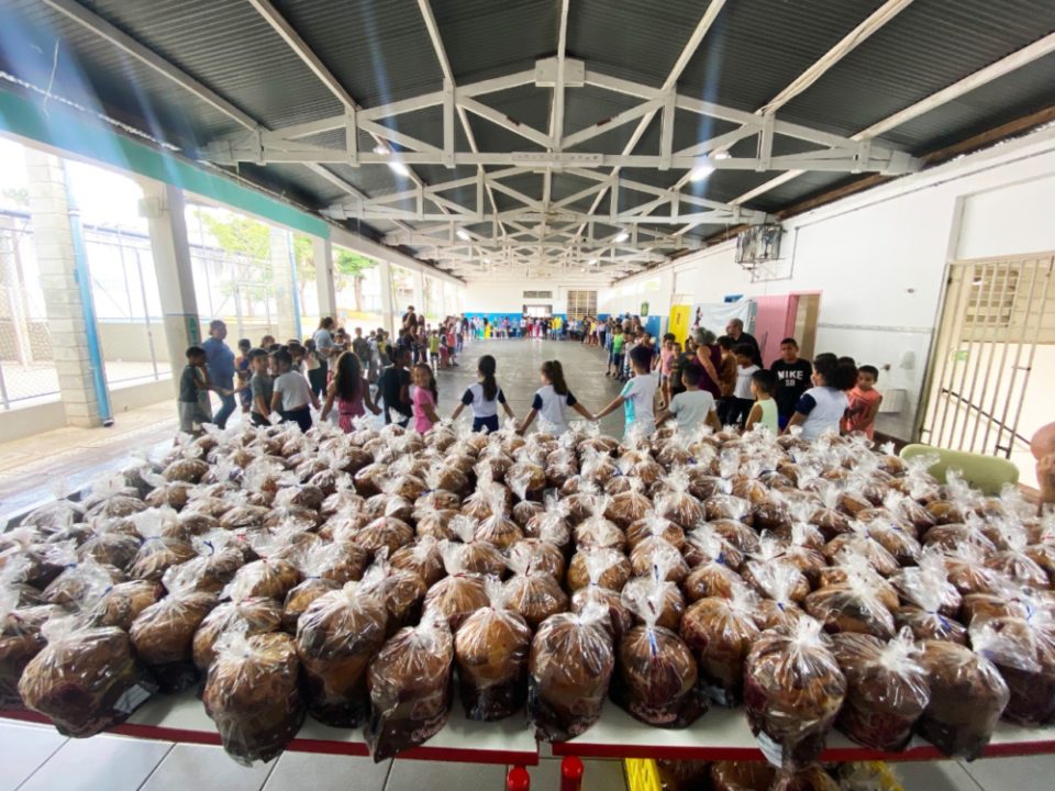 Gastronomia da Unimar produz e entrega chocotones para crianças