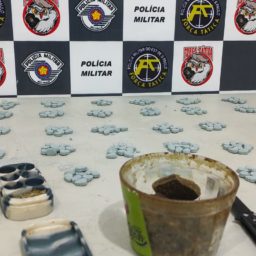 PM apreende substâncias e suspeito será investigado por tráfico de drogas