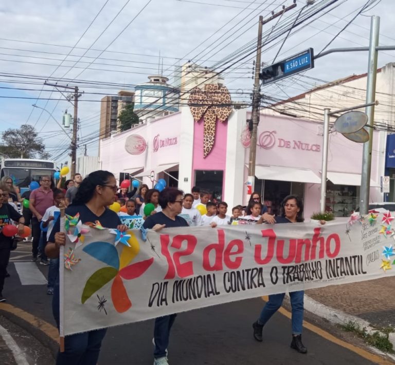 Marília tem caminhada para marcar Dia de Erradicação do Trabalho Infantil