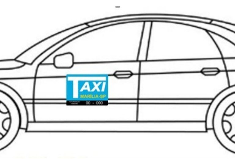 Taxistas de Marília têm 30 dias para regularizar veículos com nova logo