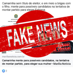 Fake news usa MN para difamar ex-prefeito Camarinha