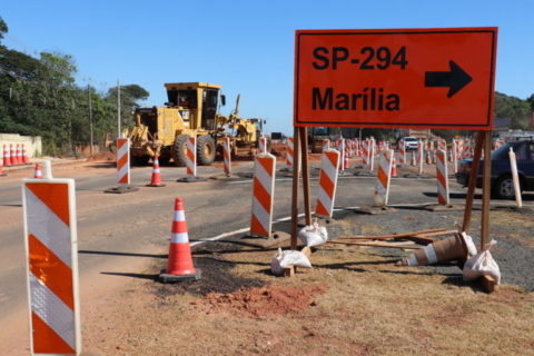 <p>Nova rota de saída para a SP-294 é implantada na região de Nóbrega e exige atenção (Foto: Divulgação)</p>

