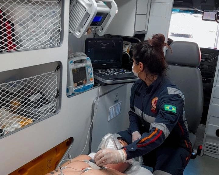 Samu ganha ultrassom em ambulância e profissionais passam por capacitação