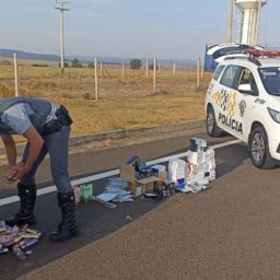 Polícia Rodoviária apreende mercadorias sem documentação fiscal na SP-333