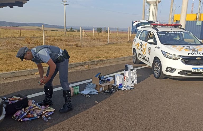 Polícia Rodoviária apreende mercadorias sem documentação fiscal na SP-333