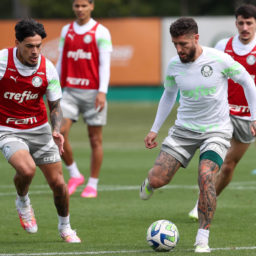 Palmeiras encerra preparação para clássico com o Corinthians neste domingo