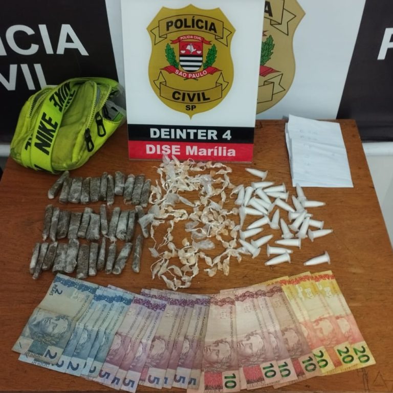 Dise prende dois homens com quase 200 porções de drogas na zona norte