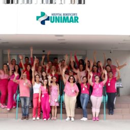 Funcionários do HBU aderem à campanha Outubro Rosa