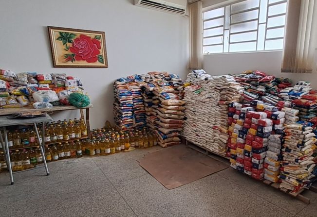 Entrada solidária na Exapit em Tupã arrecada mais de 7 toneladas de alimentos