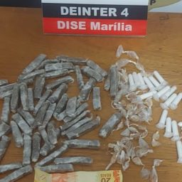 Dise prende trio em flagrante por tráfico de drogas na zona norte