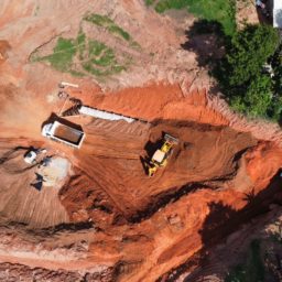 Obras de contenção de cratera em Quintana seguem em ritmo acelerado