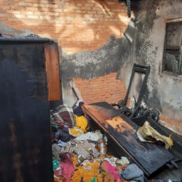 Discussão em família termina com casa incendiada na rua Guaranis em Tupã