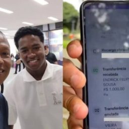 Engraxate tinha só dois ovos na geladeira antes de Pix de R$ 1 mil de Endrick