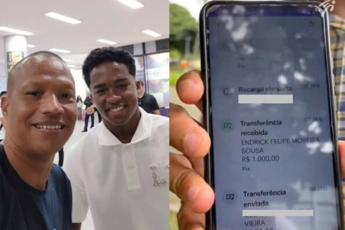 Engraxate tinha só dois ovos na geladeira antes de Pix de R$ 1 mil de Endrick