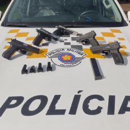 Casal é preso transportando armas e carregadores na rodovia em Ourinhos