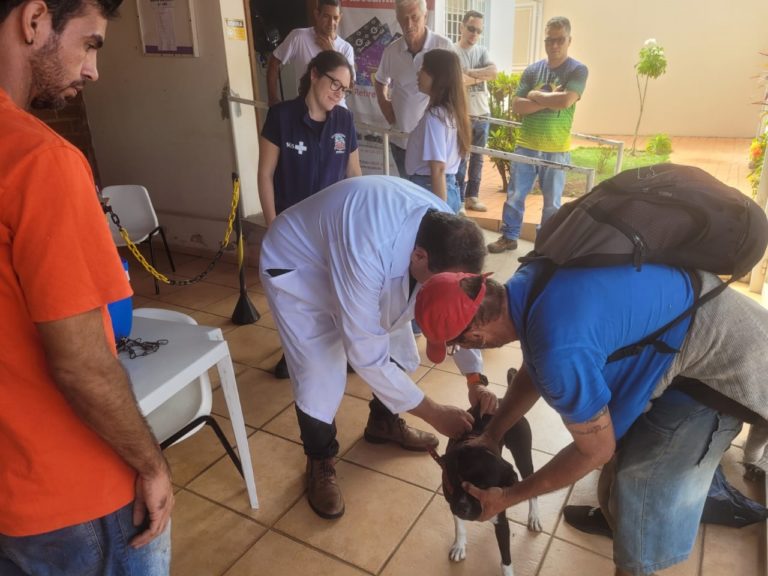 Ação inédita da Prefeitura imuniza cães de moradores em situação de rua