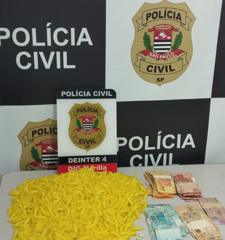 DIG de Marília prende em flagrante mulher com ecstasy, cocaína e R$ 2 mil