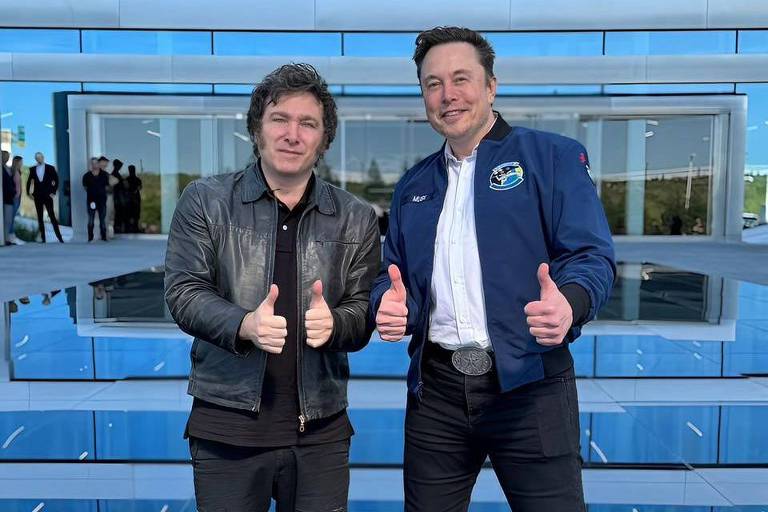 Presidente argentino Milei oferece colaboração a Musk no conflito com o STF no Brasil