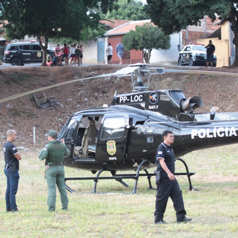 Operação contra o tráfico mobiliza a polícia e ‘fecha’ bairro em Garça