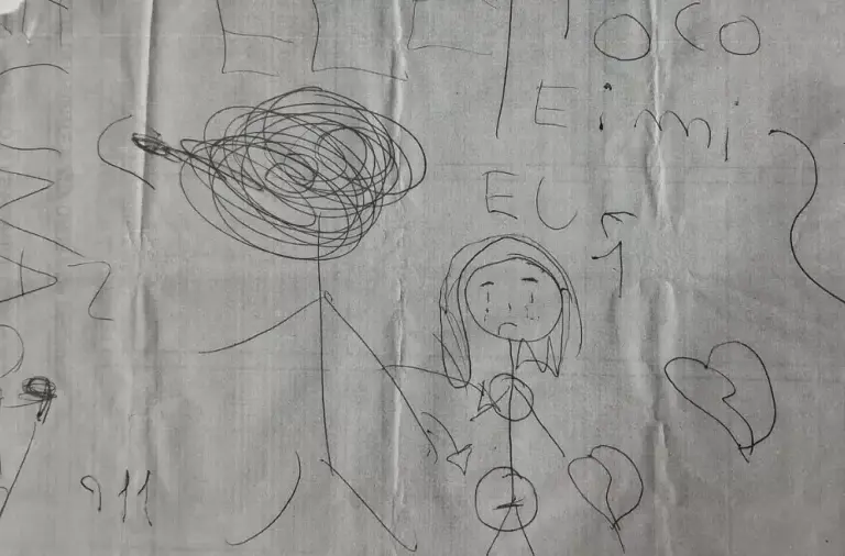 Menina desenha abusos sexuais e tio é preso após mãe encontrar papéis