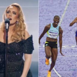 Adele interrompe show para assistir final olímpica de atletismo