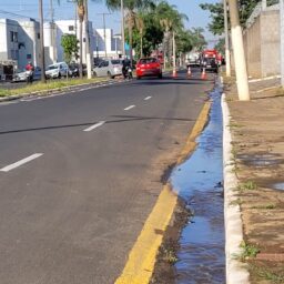 Hidrante a 100 metros de incêndio na zona norte estava sem água