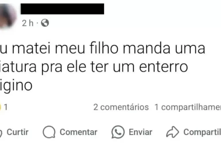 Mãe é presa após postar em rede social que matou o filho de 4 anos no Rio