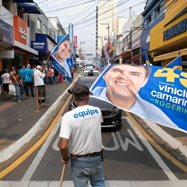 Como as cores moldam as campanhas dos candidatos a prefeito de Marília