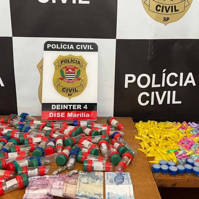 Homem é preso em flagrante por tráfico de drogas na zona sul de Marília