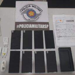 PM apreende quase uma dezena de celulares sem nota após briga em via pública