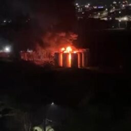 Incêndio em tanques assusta moradores no Jardim Califórnia