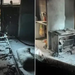 Pai é preso suspeito de incendiar casa com filhos dentro após separação