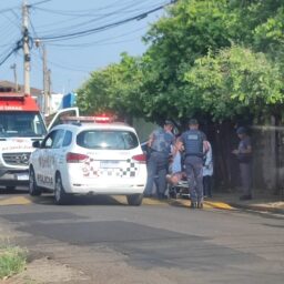 Homem em surto tenta atirar bloco contra pai de criança na saída de escola em Marília