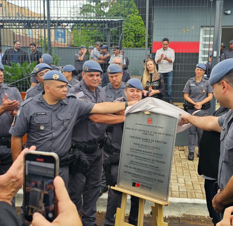 Polícia Militar inaugura nova base em Vera Cruz; unidade pertence ao batalhão de Marília